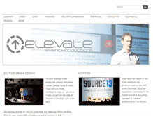 Tablet Screenshot of elevateproduction.com